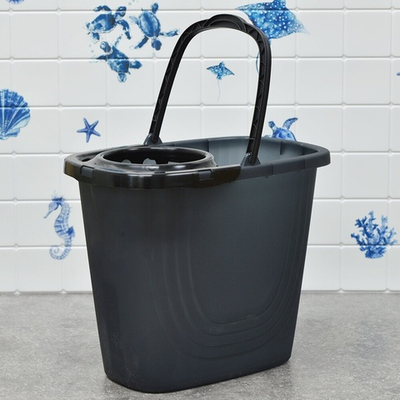 Ведро 10л с отжимом прямоугольное "Black"