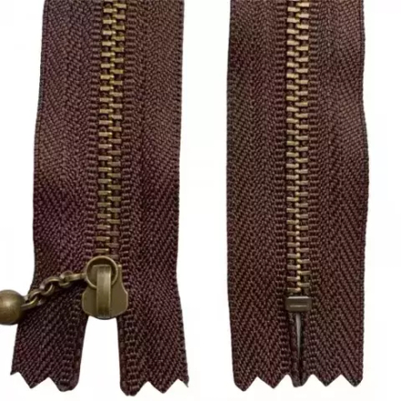 Молния металлическая, однозамковая неразъемная, т.л.  Тип 3 50 см, арт.570