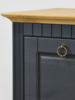 Скамья в прихожую Неаполь из сосны, 93х50х39 см, серый антик