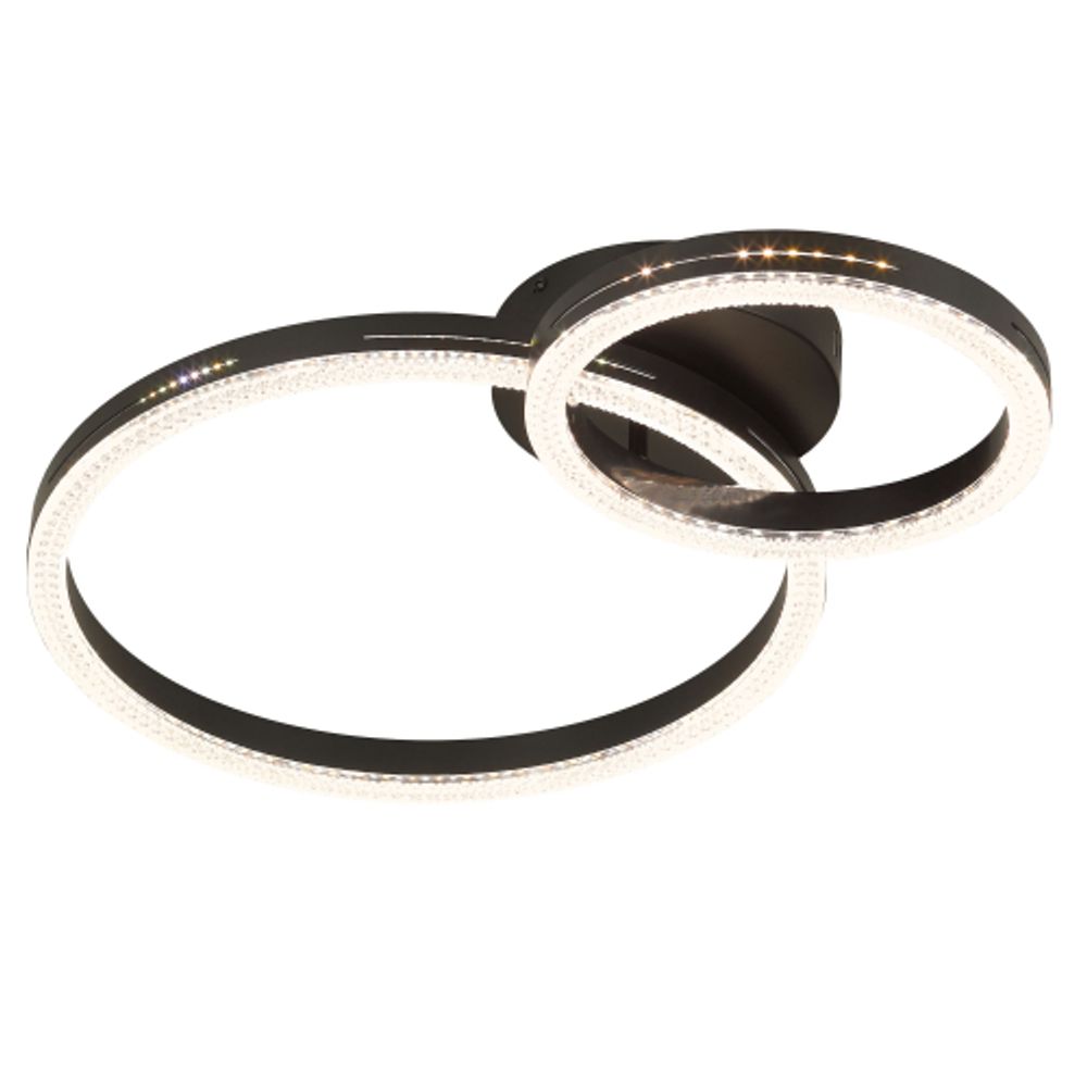 Светильник потолочный светодиодный ЭРА Модерн Bloom CLL-1-78W 3K-6K RC BK с ДУ черный | Светильники SPB-6 с ДУ