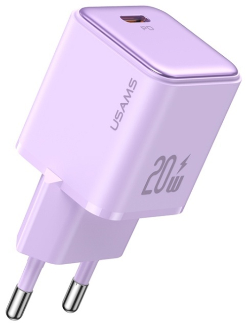 Зарядное устройство Usams 20W US-CC183 USB Type-C фиолетовый