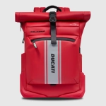 Рюкзак ролл-топ из полиуретана Piquadro Ducati/Rosso