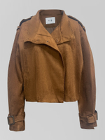 Куртка YG 6117 на пуговицах и c ремешками на рукавах