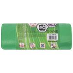 Мешки для раздельного сбора мусора 60 л зеленые в рулоне 20 шт., ПНД 10 мкм, 58х68 см, LAIMA, 606704, 3835