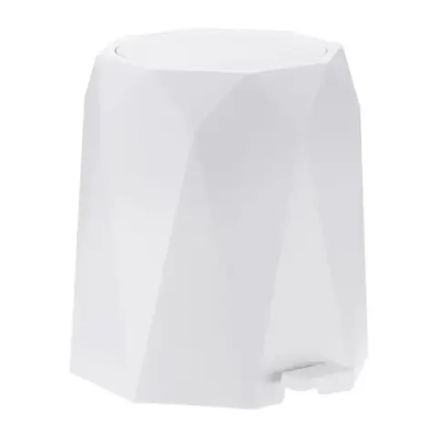 Контейнер для мусора ПРИЗМА 4,5л с педалью белый (комплект 3 шт)