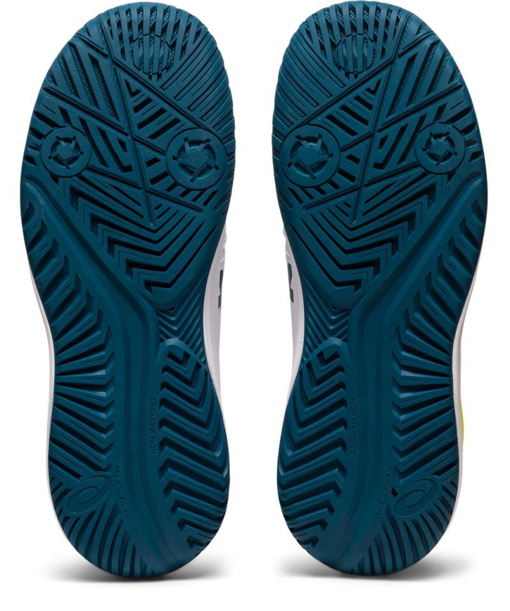 детские Кроссовки теннисные Asics Gel-Resolution 9 GS - white/restful teal