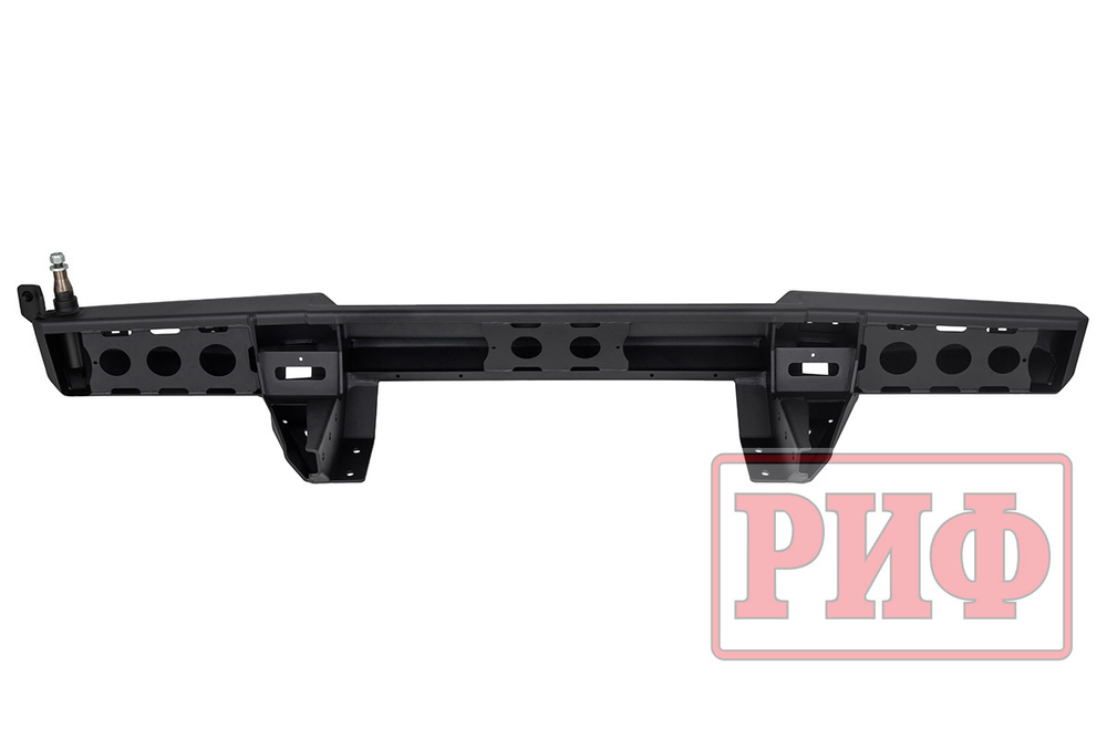 Бампер силовой задний для ГАЗ Соболь NN с фонарями, калиткой, возможностью установки фаркопа, стандарт РИФ