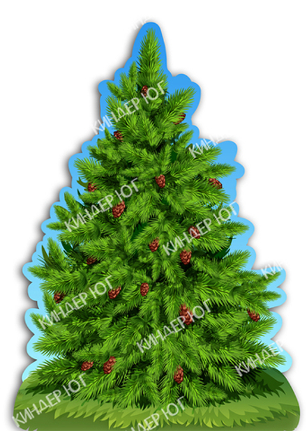 Декорация "Ель (лето)" арт. Ф401-2