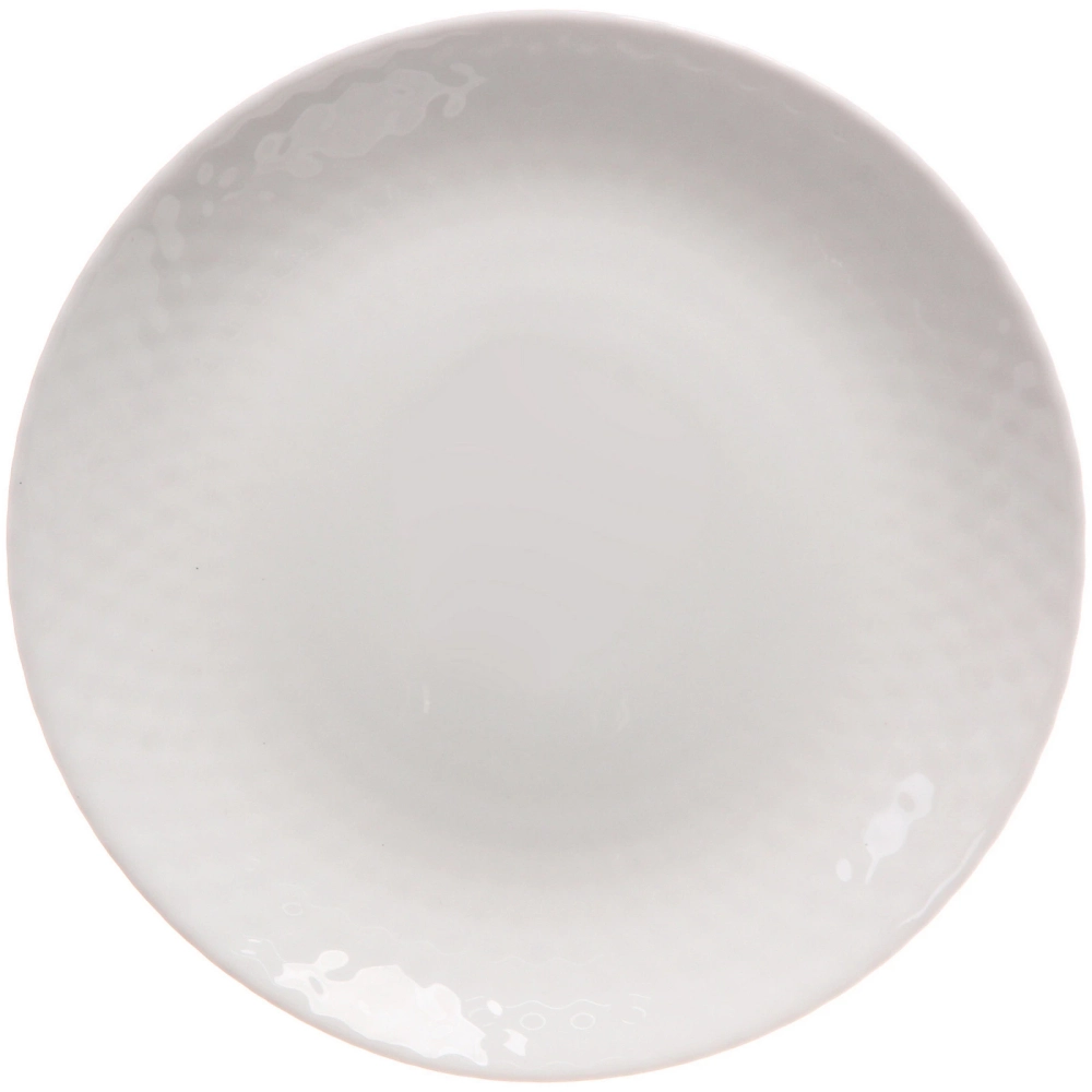 Тарелка «White magic» 18,5*1,8см стеклокерамика Ромбы