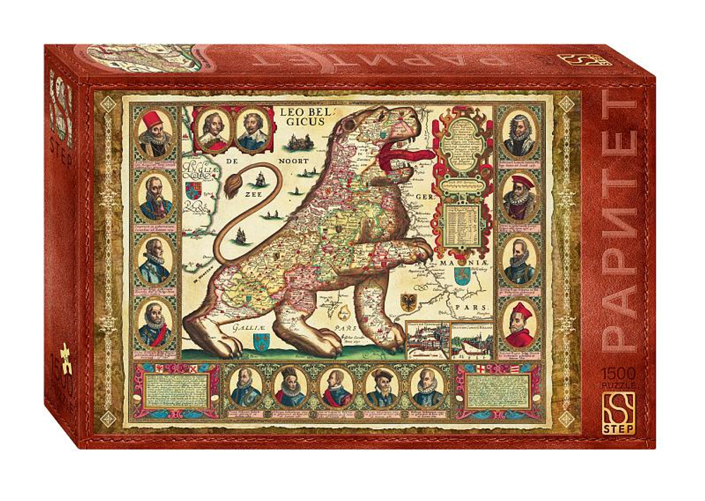 Пазл 1500эл. "Карта "Лев бельгийский" (Степ пазл)