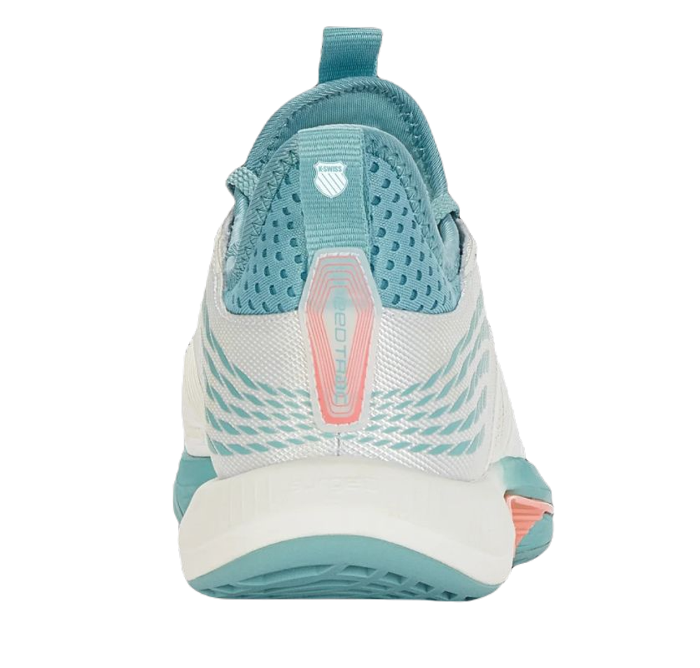 Женские теннисные кроссовки K-Swiss Speed Trac - blanc de blanc/nile blue/desert flower - White
