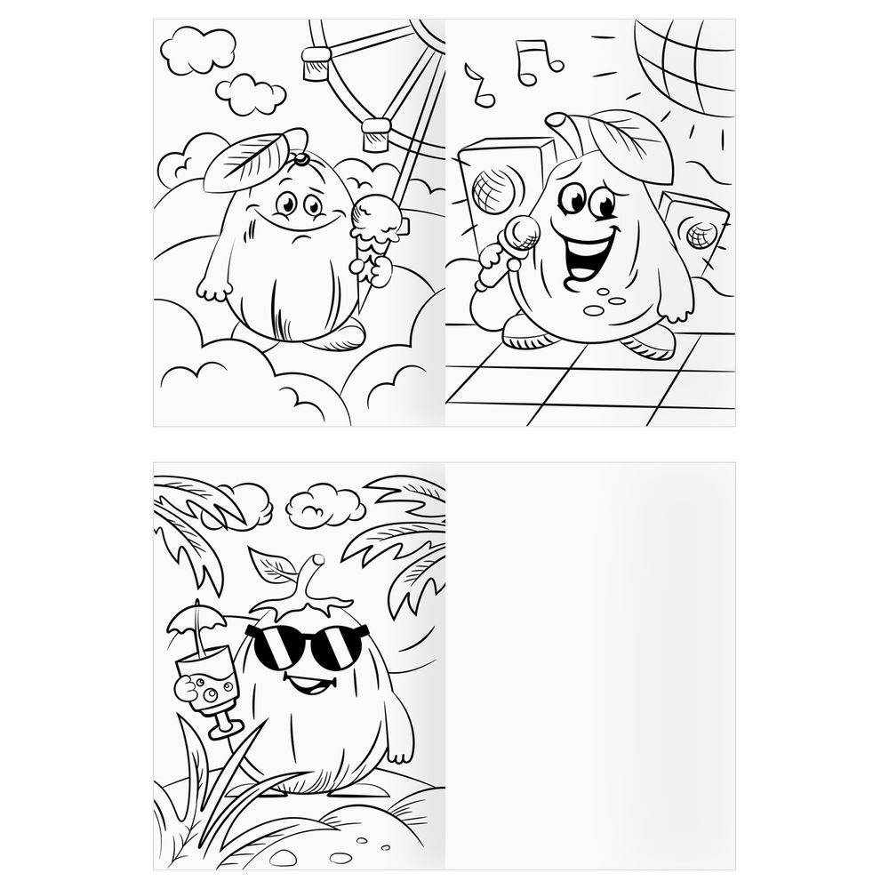 Раскраска А4 Вкусная раскраска Три совы, в ассортименте