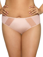 Трусики-слип из эластичного трикотажного полотна с вставками из сетки (Размер: XXL) (Цвет: коралловый)