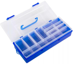 Коробка Синий средний для аксессуаров c ручкой （340*140*73）