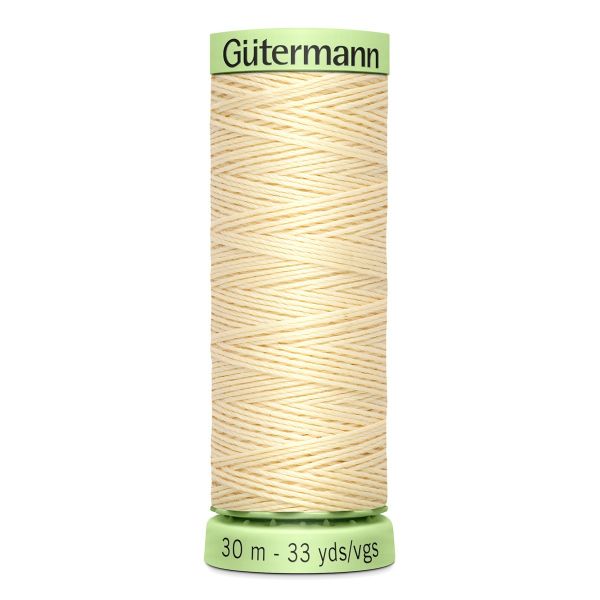 Нитки отделочные Gutermann Top Stitch 30 (30 метров), 5 кат. | 610 св.кремово-желтый