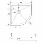 Душевой поддон из искусственного камня Grossman Strong 90x90 GR-S29090 Графит
