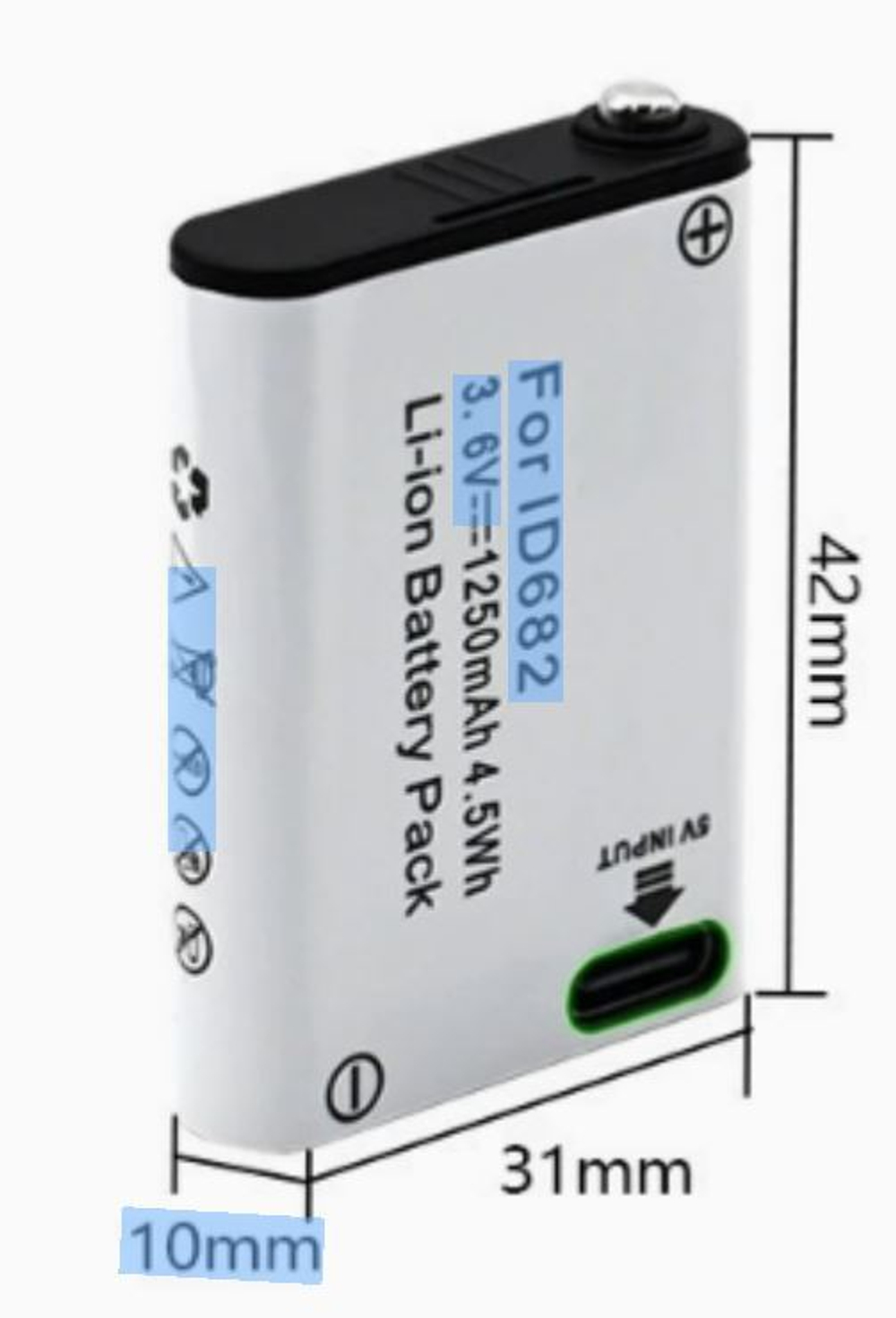 Аккумулятор ET E99ACA