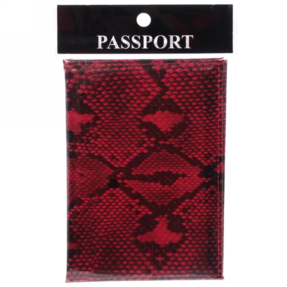 Обложка на паспорт «Классика», цвет красный, 9,5*14см