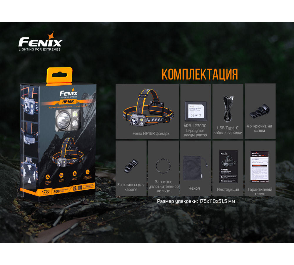 Налобный фонарь Fenix HP16R