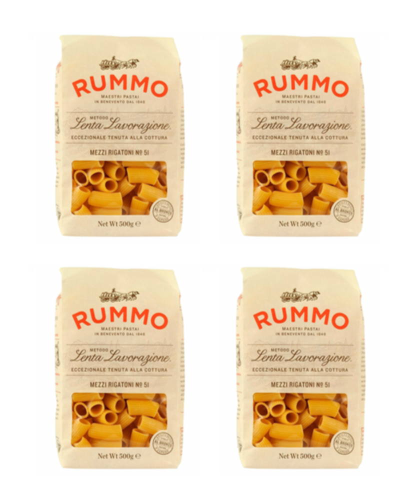 RUMMO Макароны Mezzi rigatoni № 51, 500 г, 4 шт