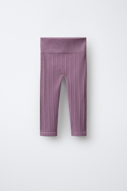 ZARA УКОРОЧЕННЫЕ ЛЕГИНСЫ SEAMLESS GYM, БЛЕДНО-РОЗОВЫЙ