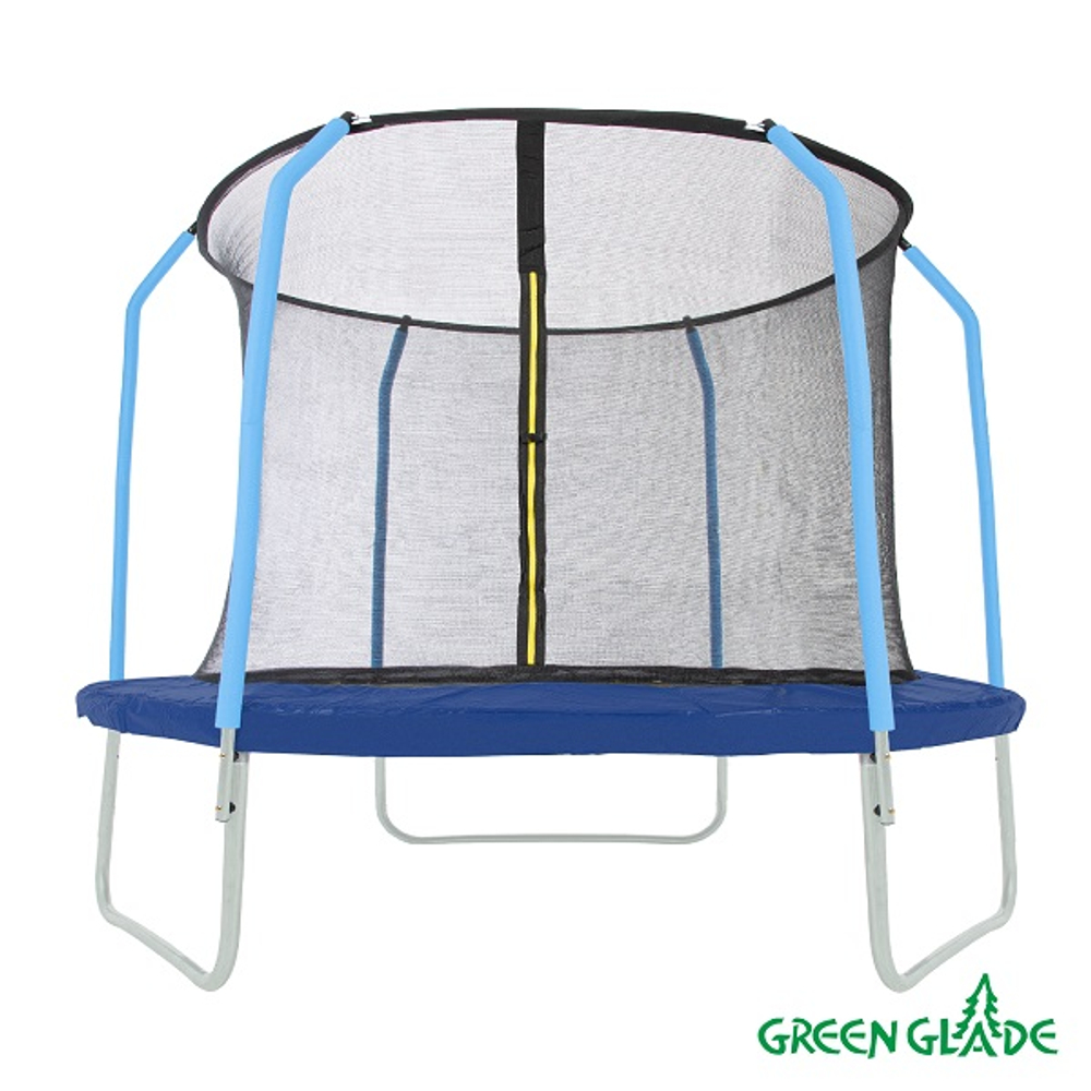 Батут уличный Green Glade с сеткой и лестницей 10-футовый