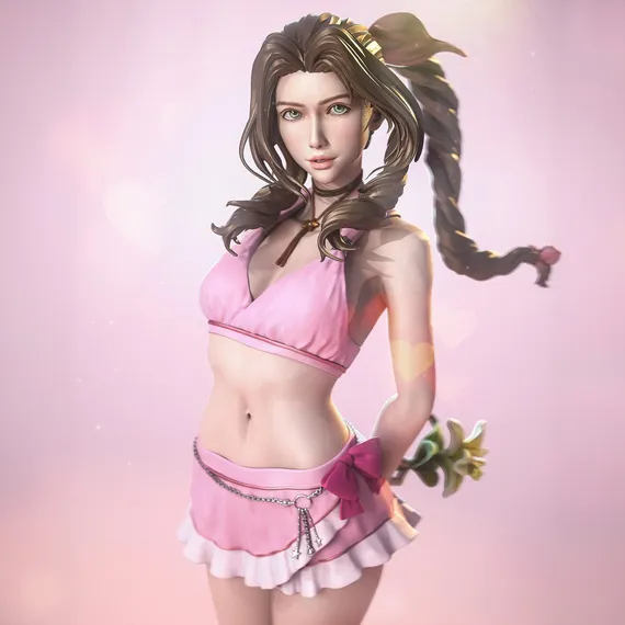 Aerith + bikini version - Final Fantasy