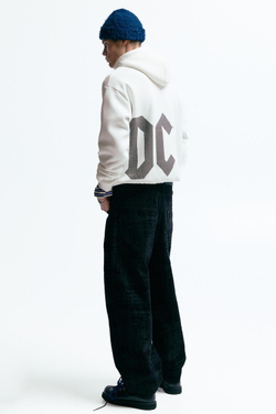 PULL&BEAR Толстовка с капюшоном AC/DC, белый