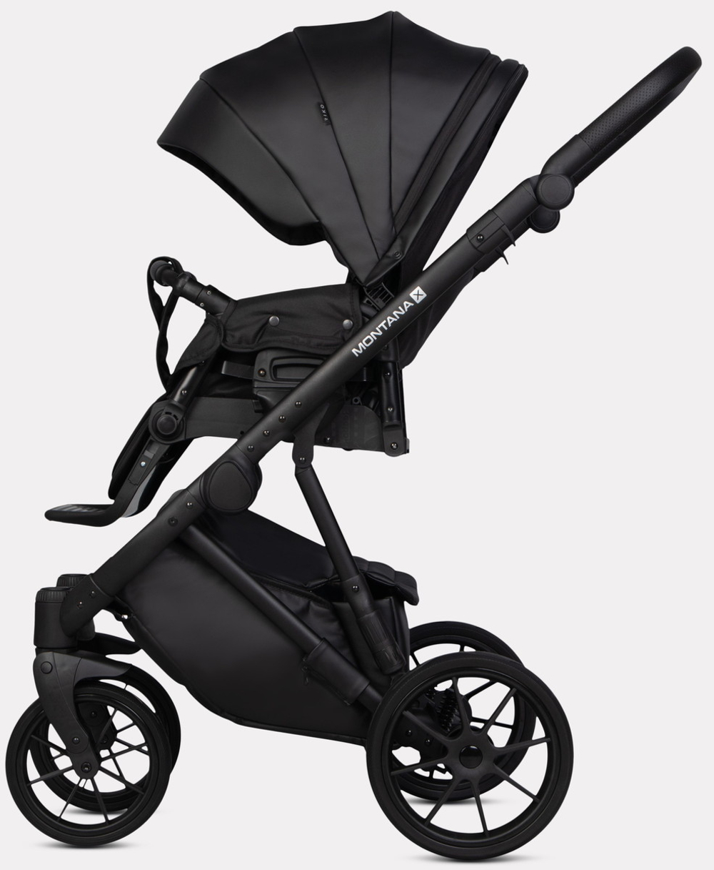 Детская коляска Riko Basic Montana X Ecco 2 в 1 12 Black (черный)