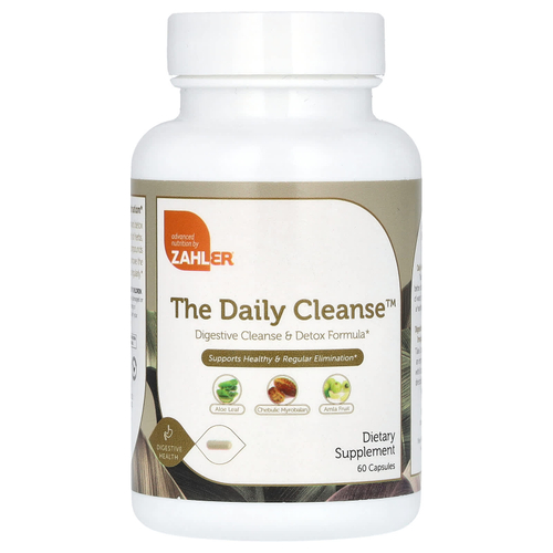 Zahler, The Daily Cleanse, ежедневное очищение, 60 капсул
