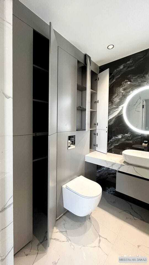 Тумба под раковину и шкаф в санузел