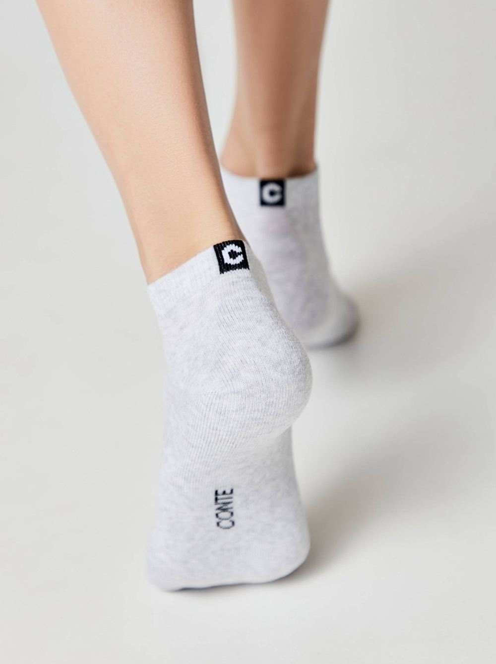 CONTE ELEGANT ACTIVE Носки женские хлопковые (короткие, махр. стопа)