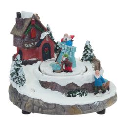 GAEM Фигурка декоративная "Рождество" (подсветка, движение, 3xAA, н/п), L18 W16,5 H16 см