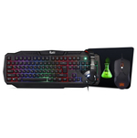 Набор игровой клавиатура+мышь+гарнитура+коврик SmartBuy RUSH Venom черный