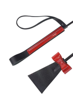 Эффектный стек с красным лаковым декором - 62 см. (Цвет: черный с красным)