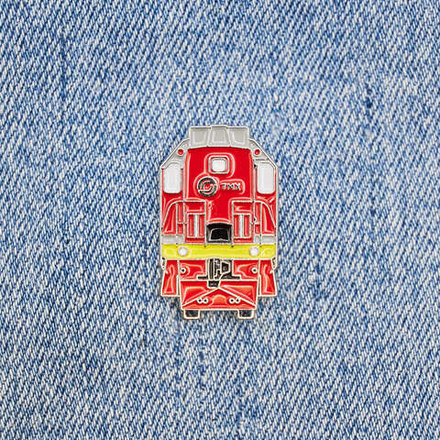 Значок тепловоз ТЭМ18ДМ красный