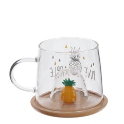 GAEM Кружка с крышкой, 300 мл, L11 W9,5 H8 см, 4в.