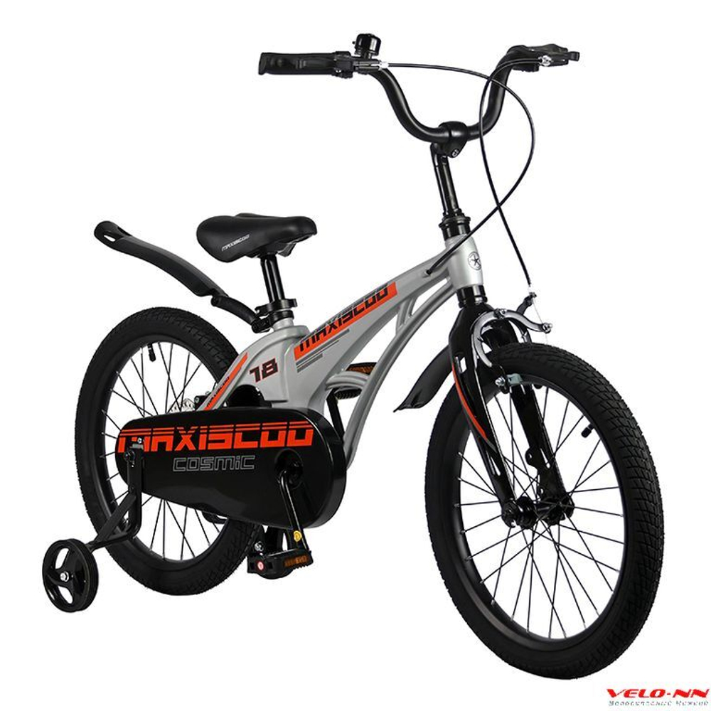Велосипед 18", MAXISCOO "Cosmic", Стандарт, Серый Матовый (2023) (10013160/270223/3087981, Китай)