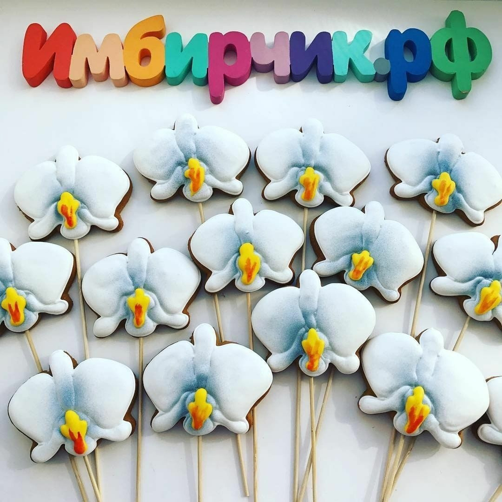 Имбирный пряник цветы