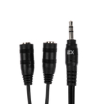 Разветвитель наушников Jack3.5мм(M) х 2xJack(F) Exployd