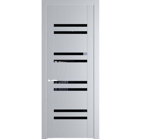 Межкомнатная дверь эмаль Profil Doors 1.6P лайт грей стекло чёрный триплекс