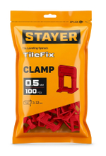STAYER СВП TileFix, 0,5 мм, 100 шт, система выравнивания плитки ″ворота″ (33844-100)