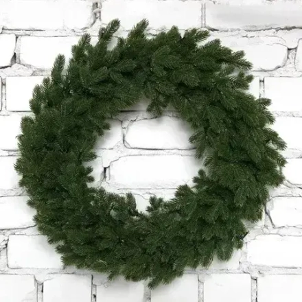 Рождественский венок Чарующий 60 см., 100% литая хвоя, ЕлкиТорг (52101)