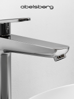 Смеситель для раковины Abelsberg Lineara UNF23509CH высокий, глянцевый хром