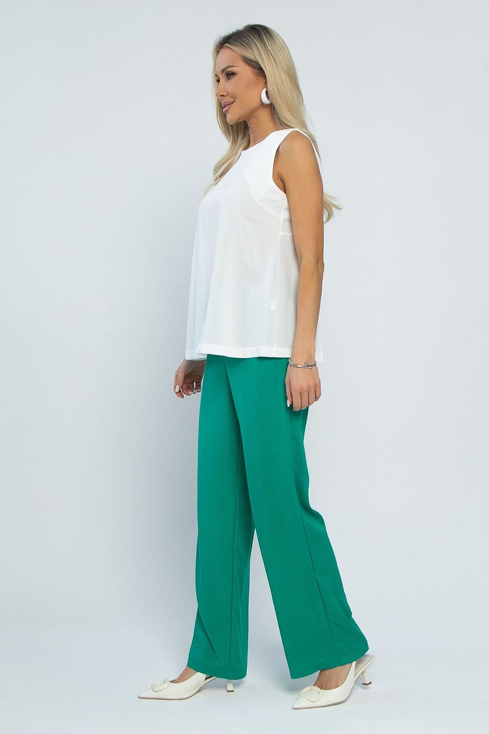 Костюм Фиби (бело-зеленый) К13483-25М LT Collection