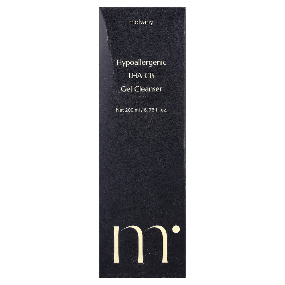Molvany, гипоаллергенный очищающий гель с LHA Ci, 200 мл (6,76 жидк. унции)