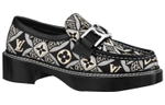 LOUIS VUITTON Lv Academy Shoes "Black With Monogram" Women"s
