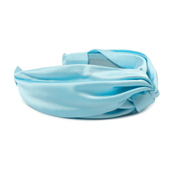 Ободок-узел голубой