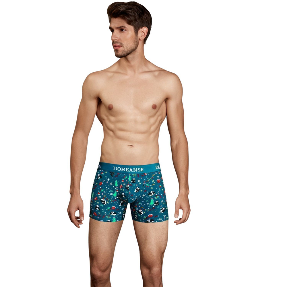 Мужские трусы-боксеры Doreanse Panda (Размер: XXL) (Цвет: изумрудный)