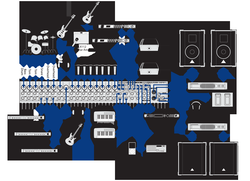 BEHRINGER SX2442FX микшер, 16 моновходов, 4 стерео, 4 AUX-шины, 4 подгруппы, 2 процессора эффектов
